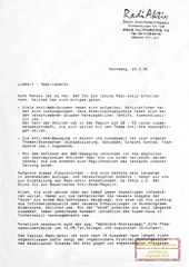 Mitteilung; Einstellung der RadiAktiv, Februari 1990