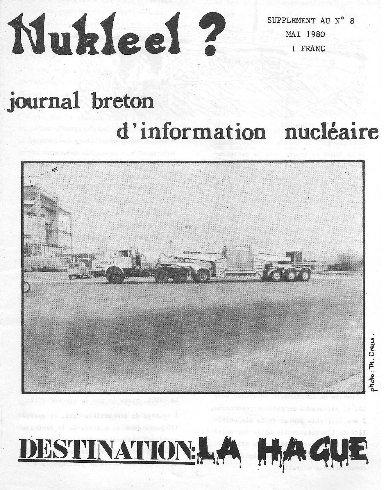 nr 8 supplement, May 1980