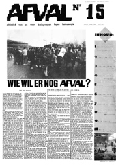 Nr 15, april 1983: o.a. wie wil er nog afval; stop dumping 83; diskussie weekend; landelijke aktiedag; WISE; uraniummijnbouw