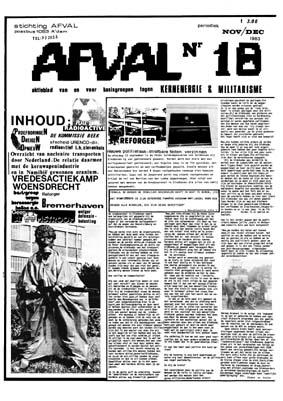 Nr 18, november/december 1983; o.a. ex-directeur Urenco; BMD; commissie Beek; transporten in nederland en relatie Namibisch uranium; BG Heilo; Atoomstroom weigeraars; radioaktief in het ziekenhuis