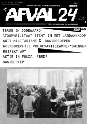 Nr 24, november 1984: o.a. terug in Dodewaard; anti-militarisme en basisgroepen; diskussie basisgroepen; woensdrecht