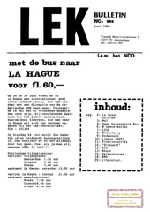 jun 1980: Giroblauw-aktie; LSSK niet langer lid van het LEK; Persverklaring tentenkamp Dodewaard; Internationale akties; Brede Maatschappelijke Discussie