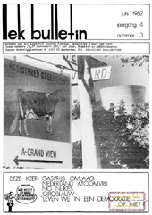 juni 1982: Nederland Atoomvrij; No Nukes terugblik; BMD; Giroblauw