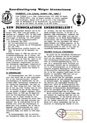 Jrg 3 nr 9, december 1984: democratisch energiebeleid? kernenergiewet; nieuwe kerncentrales
