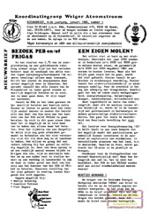 Jrg 4 nr 1, januari 1985: atoomstroomweigernieuws; eigen windmolen?; scenario Bezinningsgroep