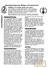Jrg 4 nr 9, december 1985: verslag hoorzitting PKB Emmeloord; tritium; gevolgen groot ongeluk; werken in een kerncentrale -Wallraff
