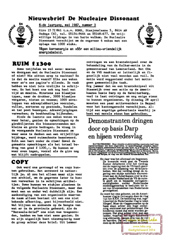 Jrg 6 nr 3, mei 1987: nep-brief Borssele; windmolen cooperatie Friesland