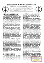 Jrg 6 nr 5, aug/sept 1987: strategie-discussiedag; toename mongolisme; Gorleben; stralingsnormen; besmetting Tsjernobyl; wackersdorf