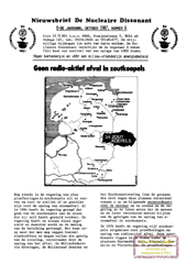 Jrg 6 nr 6, oktober 1987: geen radioactief afval in zoutkoepels; oproep Gasselte 23 april 88; Urenco
