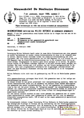 Jrg 7 nr 2, maart 1988: schoonstroom gemeentecampagne; manifestatie Gasselte 23 april; overzicht afval in zoutkoepels; stralingsnormen
