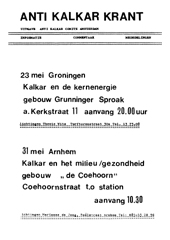 mei 1975, Amsterdams Anti Kalkar Komitee