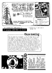 Nr 23/24, juni 1980: Mol; Werknemers kernindustrie; Extra geld naar kernenergie; Dodewaard dicht voor publiek; Kernafval Mol; Stralingsmasker en akties/boeken