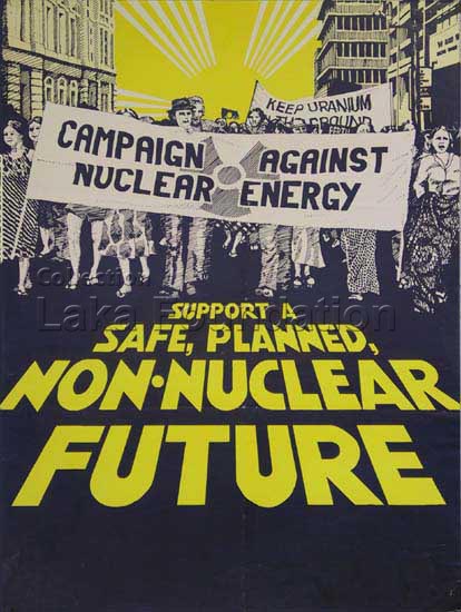 Non-nuclear future; 1978-83; 35x46cm; CANE, Campaign against nuclear energy