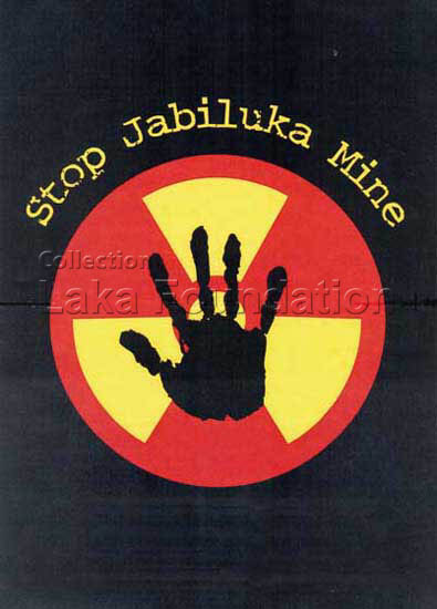 Stop Jabiluka Mine; 1998; 30x42cm