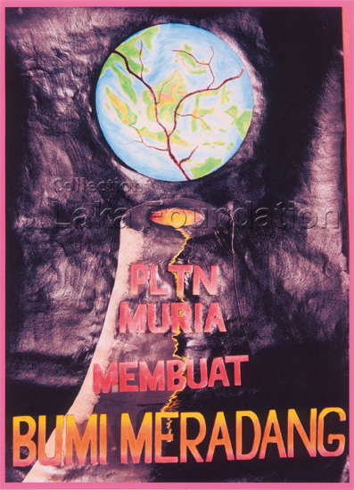 Creating Muria nuclear power plant inflames the earth; 2008-10; 30x42cm