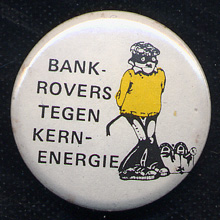 Bankrovers tegen kernenergie