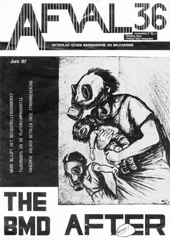 Nr 36, juni 1987: o.a. BMD after; hete zomer: vrouwen blokkade; blauwzwarte nacht; Tsjernobyl en plutoniumproductie; inheemse volkeren betalen onze stroomrekening; kongres straling en gezondheid