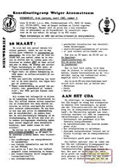 Jrg 4 nr 3, maart 1985: CDA en kernenergie; pkb planologische kernbeslissing