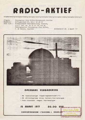 nieuwsbrief 8, maart 1977; aankondiging debat, plaatselijk nieuws, verslag Onstwedde en Brokdorf