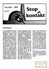 nr 23; maart 1989: redaktioneel laatste nummer; Atoomstroom in Nederland; geen broeikas, maar dubbel glas