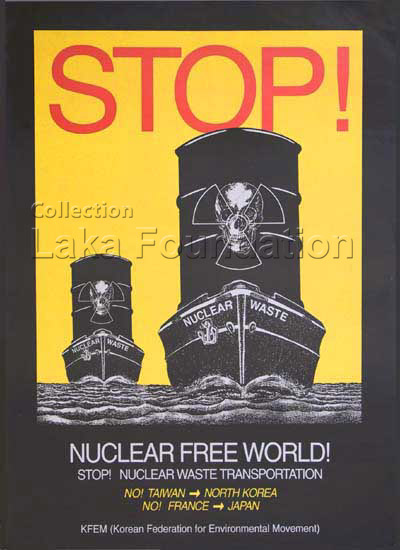 Stop nuclear waste transportation; 1997; 53x73cm; KFEM