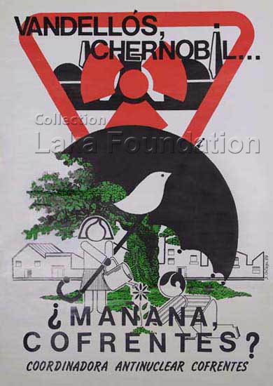 Vandellos Chernobil; 1989; 50x70cm; Comite Antinuclear Cofrentes / J.Ortega